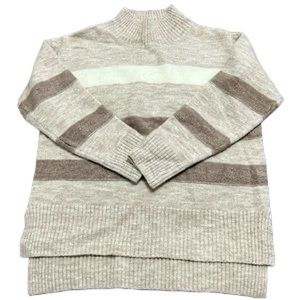 Like New Sophie Rue Mock Neck Striped Sweater - Size Small